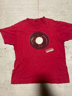 The Strokes All the Time Reel to Reel Graphic T-Shirt Red Size Medium